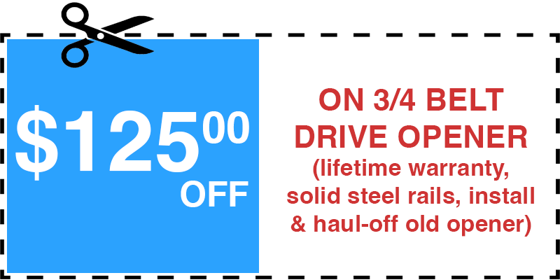 125 off garage door opener