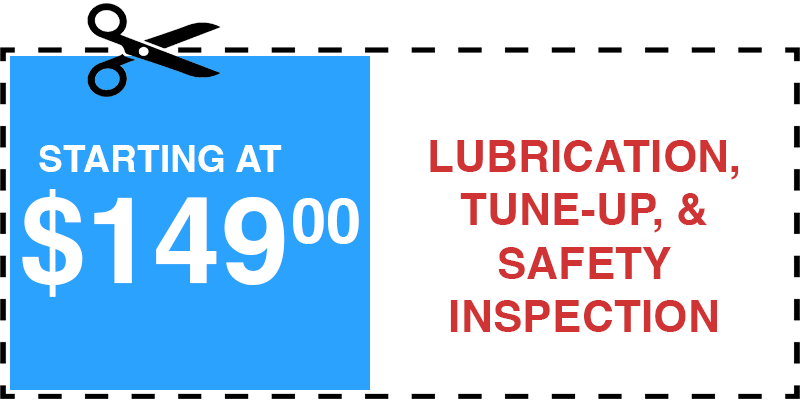 149 garage door MAINTENANCE